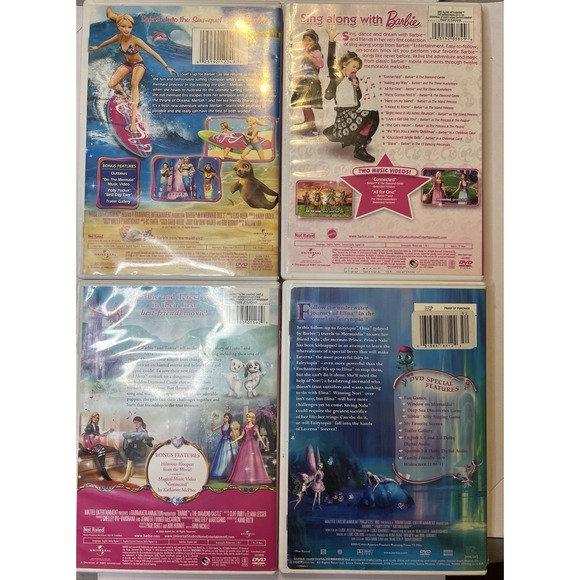 Barbie 4 Pack DVD Lot - Picture 2 of 9
